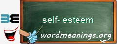 WordMeaning blackboard for self-esteem